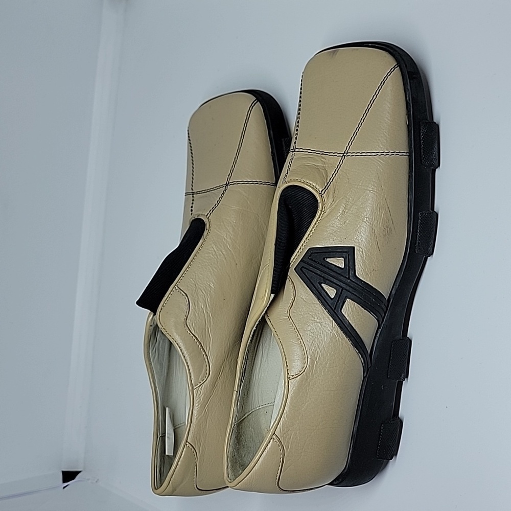 Armando Pollini tan sneakers loafer 37